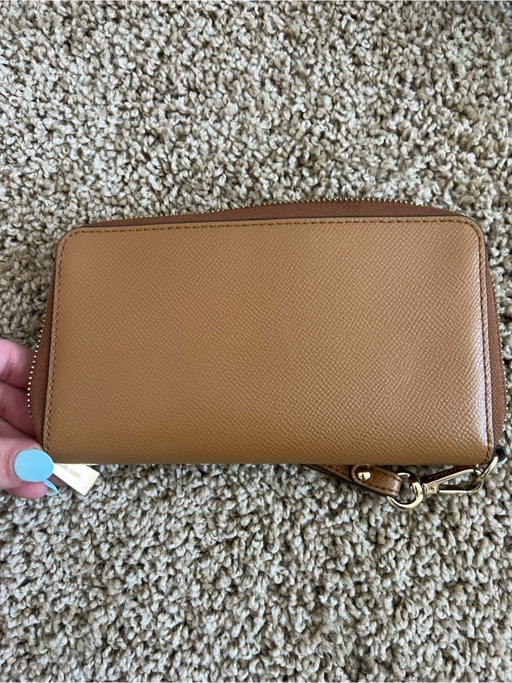 Michael Kors Cognac Brown Leather Purse & Matching Wallet - Picture 5 of 11